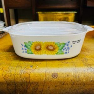 Vintage Corningware Sunflower